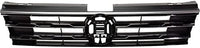Front Grille Assembly Primed With Chrome Frame Plastic Direct Replacement Compatible With 2018-2021 Volkswagen Tiguan VW1200172 5NN853651DZLL