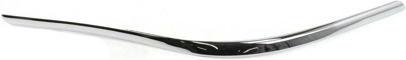 Set Of 2 Front Bumper Molding Chrome Plastic Left Driver & Right Passenger Side Direct Replacement Compatible With 1998-2002 Lincoln Town Car FO1059273 FO1058273 F8VZ17K833BA