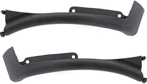 Set Of 2 Front Wheel Opening Molding Lower Extension Primed Left Driver & Right Passenger Side Direct Replacement Compatible With 1996-2023 Chevrolet Express/GMC Savana GM1243108