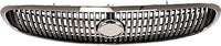 Front Grille Chrome Shell With Primed Insert Plastic Direct Replacement Compatible With 1997-1999 Buick LeSabre GM1200394 25625903
