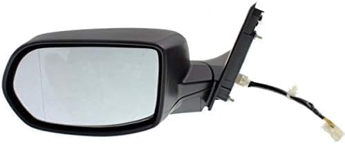 Front Power Mirror Manual Folding Non-Heated Textured Without Signal Light Left Driver Side Direct Replacement Compatible With 2012-2016 Honda CR-V HO1320270 76250T0AA02 76250T0AA01