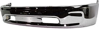 Front Bumper Chrome Without Fog Light Holes Direct Replacement Compatible With 2013-2023 Ram 1500 Pickup CH1002397 68160855AC