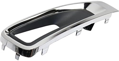 Set Of 2 Front Fog Light Molding Primed With Chrome Bezel Left Driver & Right Passenger Side Direct Replacement Compatible With 2015-2020 GMC Yukon/XL GM1039187 GM1038187 22936427