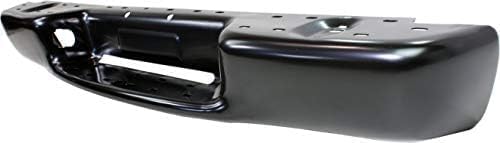 Step Bumper Face Bar Only With Pad Provision Without Mounting Bracket Primed Direct Replacement Compatible With 1998-2004 Chevrolet S10 GM1102414 15007515