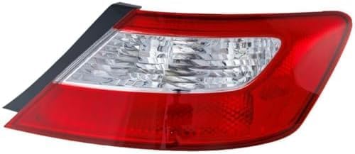 Set Of 2 Tail Light Lens And Housing Right Passenger & Left Driver Side Direct Replacement Compatible With 2006-2008 Honda Civic HO2801164 HO2800165 33501SVAA02 33551SVAA02