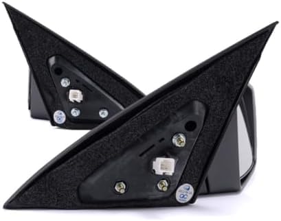 Set Of 2 Front Power Mirror Manual-Folding Non-Heated Primed Plastic Left Driver & Right Passenger Side Direct Replacement Compatible With 2007-2012 Nissan Altima NI1320220 NI1321220