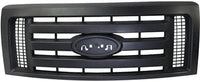 Front Grille Assembly Textured Dark Gray Shell And Insert Plastic Direct Replacement Compatible With 2009-2012 Ford F-150 FO1200510 9L3Z8200A