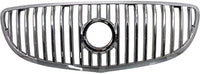 Front Grille Chrome Shell And Insert Plastic Direct Replacement Compatible With 2008-2009 Buick Allure/LaCrosse GM1200618 15889923