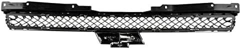 Front Bumper Upper And Lower Grille Chrome Shell And Primed Insert Direct Replacement Compatible With 2007-2014 Chevrolet Tahoe / 2007-2013 Avalanche GM1200563 GM1200553 22830013