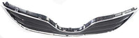 Front Grille Assembly Chrome Shell With Primed Insert Plastic Direct Replacement Compatible With 2010-2011 Toyota Camry TO1200324 5310106070C0
