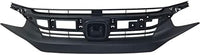 Front Bumper Grille Textured Shell And Insert Plastic Direct Replacement Compatible With 2016-2018 Honda Civic HO1200231 71121TBAA01