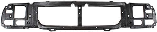 Front Grille Chrome Shell & Gray Insert + Header Panel Thermoplastic And Fiberglass + Headlight Left & Right Side Direct Replacement Compatible With 1998-2000 Ford Ranger FO1200341