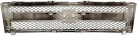 Front Bumper Impact Bar Steel + Grille + Lower Valance Air Deflector + Extension + Headlight Left & Right Side Direct Replacement Compatible With 2007-2013 Chevrolet Silverado 1500