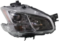 Set Of 2 Front Head Light Assembly With Clear Lens Left Driver & Right Passenger Side Direct Replacement Compatible With 2009-2014 Nissan Maxima NI2502186 NI2503186