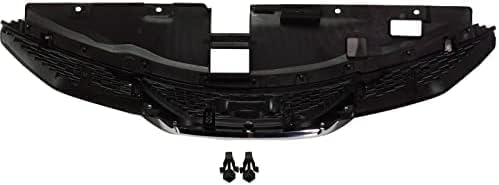 Front Grille Primed With Chrome Molding Plastic Direct Replacement Compatible With 2017 Nissan Rogue Sport NI1200288 623106MG0A