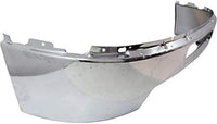 Front Bumper Impact Bar Chrome Steel Without Fog Light Holes Direct Replacement Compatible With 2011-2014 Chevrolet Silverado 2500/3500 GM1002838 25832522