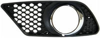 Set Of 2 Front Fog Light Molding Primed Plastic Left Driver & Right Passenger Side Direct Replacement Compatible With 2008-2011 Mercedes Benz C-Class MB1039118 MB1038118