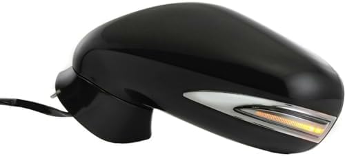 Set Of 2 Front Power Mirror Manual Folding Heated Primed Plastic Left Driver & Right Passenger Side Direct Replacement Compatible With 2009-2013 Lexus IS250 / IS350