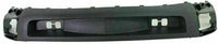 Front Bumper Chrome + Lower Valance Textured + End Caps With Fog Light Holes Left & Right Side Direct Replacement Compatible With 2007-2010 Chevrolet Silverado 2500HD 3500HD GM1002831