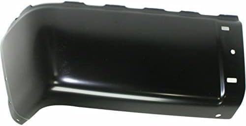 Set Of 2 Rear Bumper End Cap Steel Left Driver & Right Passenger Side Direct Replacement Compatible With 2007-2013 Chevrolet Silverado/GMC Sierra Full Size Pickup GM1105151