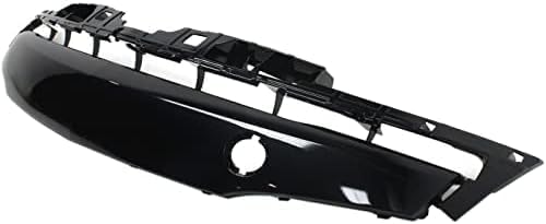 Front Bumper Lower Grille Painted Silver Black Plastic Direct Replacement Compatible With 2012-2013 Mazda 3 MA1036118 BGV8501T2C