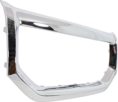 Front Grille Surround Frame Chrome Plastic Direct Replacement Compatible With 2009-2011 Honda Pilot HO1202106 75102SZAA01ZA