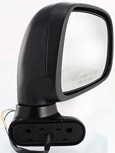 Front Power Mirror Manual Folding Non-Heated Textured Plastic Right Passenger Side Direct Replacement Compatible With 1991-1997 Toyota Previa TO1321158 8791028290