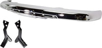 Front Bumper Impact Bar Chrome With Brackets Direct Replacement Compatible With 2004-2012 Chevrolet Colorado/GMC Canyon GM1002460 19210442