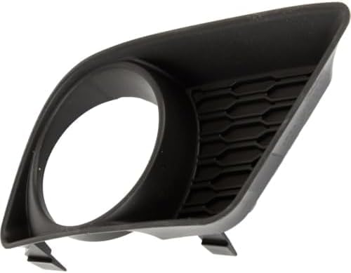 Set Of 2 Front Fog Light Moldings Textured Plastic Right Passenger & Left Driver Side Direct Replacement Compatible With 2011-2014 Dodge Charger CH1039133 CH1038133 68092572AA