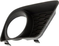Set Of 2 Front Fog Light Moldings Textured Plastic Right Passenger & Left Driver Side Direct Replacement Compatible With 2011-2014 Dodge Charger CH1039133 CH1038133 68092572AA