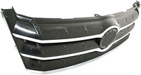 Front Grille Assembly Textured Shell And Insert With Chrome Molding Plastic Direct Replacement Compatible With 2005-2007 Toyota Avalon TO1200287 53101AC030C0