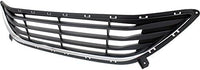 Front Bumper Grille Textured Shell with Chrome Insert Direct Replacement Compatible With 2011-2013 Hyundai Elantra HY1036115 865603Y000