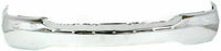 Front Bumper Chrome Steel + Upper Cover Primed + Lower Valance Air Deflector Textured Direct Replacement Compatible With GMC Sierra 1999-2002 / Yukon 1500 2500 2000-2006 GM1092169