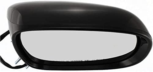 Set Of 2 Front Power Mirror Manual Folding Heated Primed Plastic Left Driver & Right Passenger Side Direct Replacement Compatible With 2006-2008 Lexus IS350 / IS250