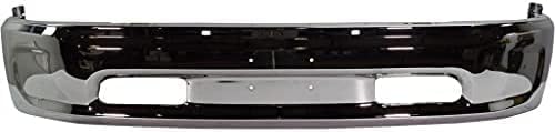 Front Bumper Chrome Without Fog Light Holes Direct Replacement Compatible With 2013-2023 Ram 1500 Pickup CH1002397 68160855AC
