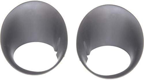 Front Bumper Lower Valance Air Dam Textured + Fog Lamp Moldings Left Driver & Right Passenger Side Direct Replacement Compatible With 2002-2008 Dodge Ram 1500/2003-2009 2500 3500