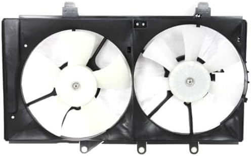 Front Dual Fan Shroud Assembly Direct Replacement Compatible with 2004-2005 Dodge Neon CH3115137 5019210AA