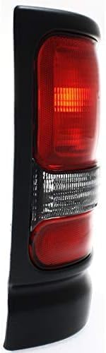 Set OF 2 Tail Light Lens And Housing Right Passenger & Left Driver Side Direct Replacement Compatible With 1994-2002 Dodge Ram 1500 2500 3500 CH2800122 CH2801122 55055265AC 55055264AC
