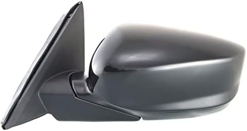 Front Power Mirror Manual Folding Heated Primed Plastic Left Driver Side Direct Replacement Compatible With 2008-2012 Honda Accord HO1320231 76258TA5A11