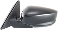 Front Power Mirror Manual Folding Heated Primed Plastic Left Driver Side Direct Replacement Compatible With 2008-2012 Honda Accord HO1320231 76258TA5A11