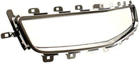Front Grille Primed Shell And Insert + Center Molding Chrome Direct Replacement Compatible With 2008-2012 Chevrolet Malibu GM1200600 GM1210115 25784042 25784043