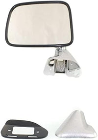 AUTOS PARTS PLUS Set Of 2 Front Mirror Manual Adjust Folding Non-Heated Chrome Right & Left Side Direct Replacement Compatible With 1987-1988 Toyota Pickup / 1987-1989 4Runner TO1320108 TO1321108