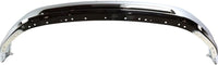 Front Bumper Chrome Steel Without Fog Light Holes Direct Replacement Compatible With 2009-2012 Dodge Ram 1500 CH1002387 68088188AA 68206066AA