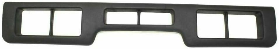 Front Bumper Chrome Steel + Mounting Brackets + Molding Centre + Right & Left Side Direct Replacement Compatible With 1992-1997 Ford F-Series / 1992-1996 Bronco FO1067108
