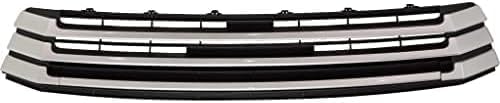 Front Bumper Grille Primed With Silver Molding Plastic Direct Replacement Compatible With 2017-2019 Toyota Highlander TO1036173 531020E070