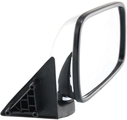 Set Of 2 Front Mirror Manual Folding Non-Heated Chrome Right Passenger & Left Driver Side Direct Replacement Compatible With 1986-1993 Mazda Pickup MA1320110 MA1321110 UE5569180