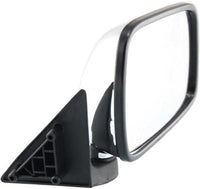 Set Of 2 Front Mirror Manual Folding Non-Heated Chrome Right Passenger & Left Driver Side Direct Replacement Compatible With 1986-1993 Mazda Pickup MA1320110 MA1321110 UE5569180