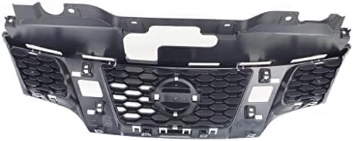 Front Grille Assembly Primed Shell And Insert Plastic Direct Replacement Compatible With 2013-2018 Nissan NV200 NI1200260 623123LM0H