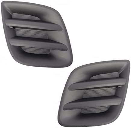 Set Of 2 Front Fog Light Cover Primed Left Driver & Right Passenger Side Direct Replacement Compatible With 2009-2012 Toyota RAV4 TO1038127 TO1039127 521270R020 521280R020