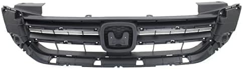 Front Grille Textured Shell And Insert Plastic Direct Replacement Compatible With 2013-2015 Honda Accord HO1200214 71121T2FA01
